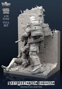 画像3: ナッツプラネット[T35034]1/35 ネストデストロイヤーエンジニアフルセット(専用ベース付)