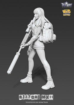 画像4: ナッツプラネット[T35045]1/35 ベルフォードMk2 超遠距離狙撃を行うサイボーグ少女