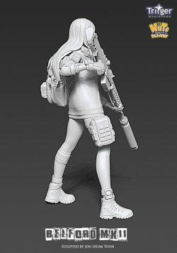 画像6: ナッツプラネット[T35045]1/35 ベルフォードMk2 超遠距離狙撃を行うサイボーグ少女