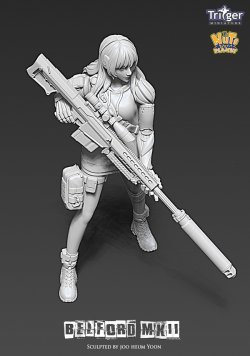 画像7: ナッツプラネット[T35045]1/35 ベルフォードMk2 超遠距離狙撃を行うサイボーグ少女