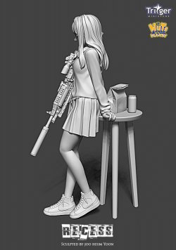 画像5: ナッツプラネット[T35046]1/35 リセスお昼休みを取るレディガンナー