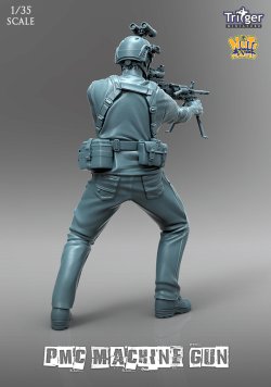 画像3: ナッツプラネット[T35051]1/35 現用 軽機関銃を持つPMC兵士