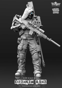 画像2: ナッツプラネット[T75027]1/24 「遠距離射撃の名手」 サイレンサーベイン(75mm)
