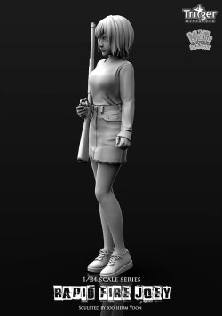 画像5: ナッツプラネット[T75034]1/24 ラピッドファイアジョーイ 弾奏する少女