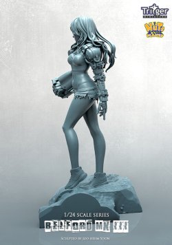 画像3: ナッツプラネット[T75035]1/24(75mm) ゴリラアームを装着したサイボーグ少女 ベルフォードMKIII