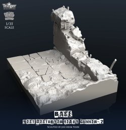 画像4: ナッツプラネット[TA35002]1/35 ネストデストロイヤーヘビーガンナーII用展示ベース 崩れ行く街並み