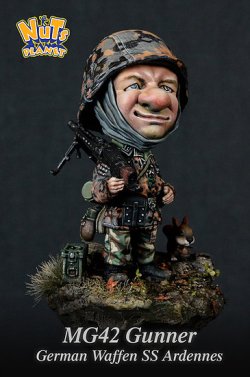 画像6: ナッツプラネット[NP-003]SDサイズ WWII 独 ドイツ SS スモック姿のニヤけたMG-42ガンナー
