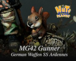 画像7: ナッツプラネット[NP-003]SDサイズ WWII 独 ドイツ SS スモック姿のニヤけたMG-42ガンナー