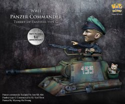 画像8: ナッツプラネット[NP-006]SDサイズ WWII独 独眼のドイツ戦車兵指揮官