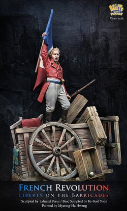 画像4: ナッツプラネット[NP-75012]1/24 近代 仏 フランス革命 バリゲートの上で自由フランス旗を掲げる男