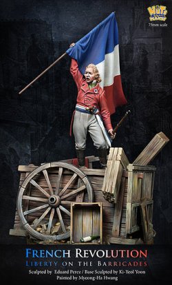 画像7: ナッツプラネット[NP-75012]1/24 近代 仏 フランス革命 バリゲートの上で自由フランス旗を掲げる男