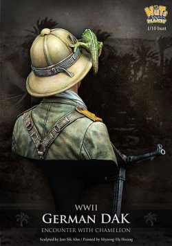 画像5: ナッツプラネット[NP-B015]1/10 WWII独 ドイツアフリカ軍団 兵士の帽子に留まるカメレオン