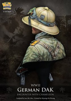 画像6: ナッツプラネット[NP-B015]1/10 WWII独 ドイツアフリカ軍団 兵士の帽子に留まるカメレオン