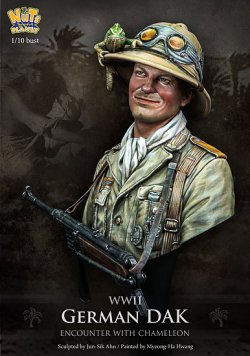 画像8: ナッツプラネット[NP-B015]1/10 WWII独 ドイツアフリカ軍団 兵士の帽子に留まるカメレオン