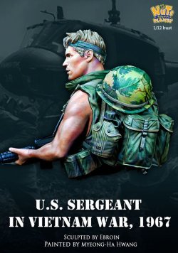 画像2: ナッツプラネット[NP-B042]1/12 ベトナム戦争 米 胸像 米陸軍 哨戒任務に出る軍曹 ベトナム1967
