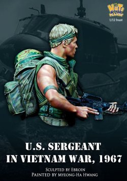 画像8: ナッツプラネット[NP-B042]1/12 ベトナム戦争 米 胸像 米陸軍 哨戒任務に出る軍曹 ベトナム1967