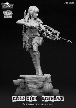 画像3: ナッツプラネット[T15002]1/12 弓を構える女斥候 コールサインはゴロホーク