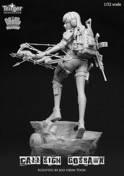 画像6: ナッツプラネット[T15002]1/12 弓を構える女斥候 コールサインはゴロホーク