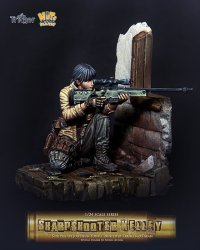 ナッツプラネット[T75005]1/24 シャープシューターケリー 物影から獲物を付狙う女狙撃手
