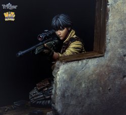 画像10: ナッツプラネット[T75005]1/24 シャープシューターケリー 物影から獲物を付狙う女狙撃手