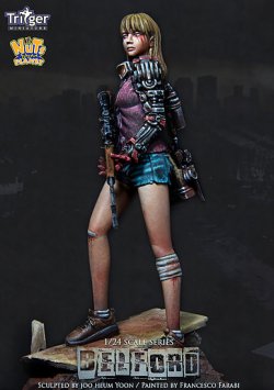 画像6: ナッツプラネット[T75010]1/24 狙撃ライフルを持つサイボーグ少女 ベルフォード