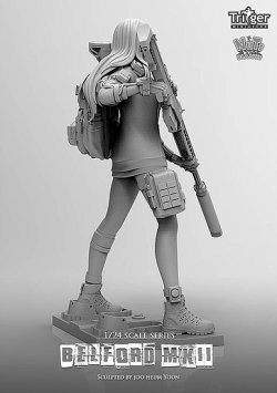 画像12: ナッツプラネット[T75020]1/24 アンチマテリアルライフルとサイボーグ少女 ベルフォードMK2