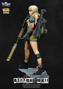 画像3: ナッツプラネット[T75020]1/24 アンチマテリアルライフルとサイボーグ少女 ベルフォードMK2