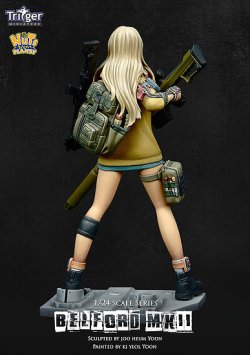 画像4: ナッツプラネット[T75020]1/24 アンチマテリアルライフルとサイボーグ少女 ベルフォードMK2