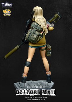 画像5: ナッツプラネット[T75020]1/24 アンチマテリアルライフルとサイボーグ少女 ベルフォードMK2