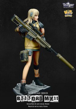 画像8: ナッツプラネット[T75020]1/24 アンチマテリアルライフルとサイボーグ少女 ベルフォードMK2