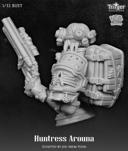 画像6: ナッツプラネット[TB002]1/12 闇の女賞金稼ぎ アロウナ（胸像）