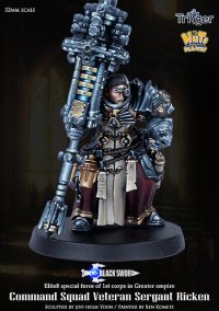 ナッツプラネット[TBS32-003]32mm 巨大な戦闘ロッドを操る歴戦の戦士リッケン