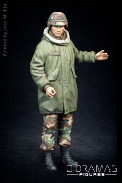 画像1: ディオラマグ・フィギュア[DF 001]1/35 現用 アメリカ フィッシュテールパーカーを着た兵士 ドア開放(ヘッド3個付)