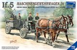 リッチモデル[RC35012] 1/35 独・IF.5型馬車MG34連装機銃搭載・馬２頭+兵士３体