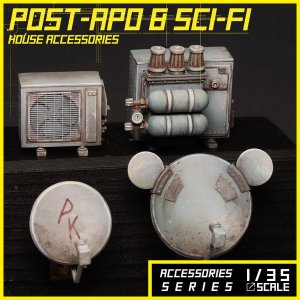 画像1: Scientific Models(サイエンティフィックモデルズ)[AM92]SCI-FI HOUSE ACCESSORIES (1)