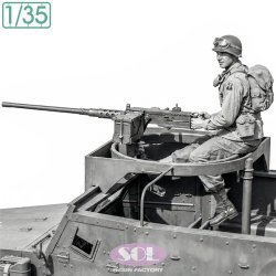 画像1: SOL MODEL[MM1003]1/35 WWII アメリカ陸軍 M3A1ハーフトラック用 M2 .50口径重機関銃手