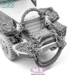 画像3: SOL MODEL[MM1006]1/35 WWII アメリカ M3A1ハーフトラック アクセサリーセット(ドラゴン用)