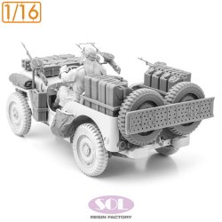 画像3: SOL MODEL[MM1009]1/16 WWII イギリス SAS 1/4トン4x4パトロールカー コンバージョンキット Ver.2(タコム用)