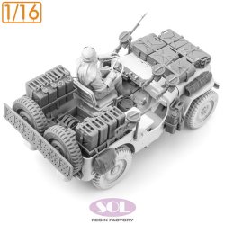 画像4: SOL MODEL[MM1009]1/16 WWII イギリス SAS 1/4トン4x4パトロールカー コンバージョンキット Ver.2(タコム用)