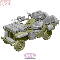 画像1: SOL MODEL[MM1010]1/24 WWII イギリス SAS 1/4トン4x4パトロールカー コンバージョンキット Ver.2
