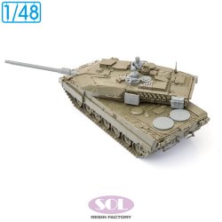 画像2: SOL MODEL[MM1015]1/48 現用 ドイツ レオパルト2 A7V主力戦車 ディテールアップセット(タミヤ用)