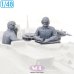 画像3: SOL MODEL[MM1016]1/48 現用 ドイツ レオパルト2 A7V主力戦車 戦車兵&MG3対空機関銃キューポラセット 2体入(タミヤ用) (3)