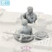 画像4: SOL MODEL[MM1016]1/48 現用 ドイツ レオパルト2 A7V主力戦車 戦車兵&MG3対空機関銃キューポラセット 2体入(タミヤ用) (4)