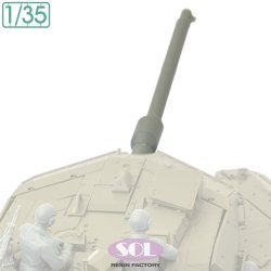 画像4: SOL MODEL[MM1024]1/35 現用 ドイツ レオパルト2 A7V主力戦車 主砲身(タミヤ用)