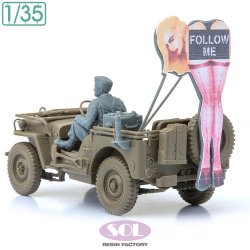 画像2: SOL MODEL[MM1025]1/35 WWII アメリカ 1/4トン4x4トラック「フォローミー」コンバージョンキット