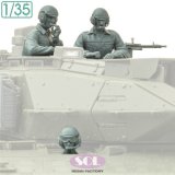 SOL MODEL[MM1026]1/35 現用 ドイツ レオパルト2 A7V主力戦車 戦車兵&MG3対空機関銃セット 3体入(タミヤ用)