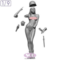 画像2: SOL MODEL[MM1028]1/9 エヴァ トップレスバージョン
