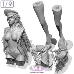 画像4: SOL MODEL[MM1029]1/9 リンダ 将官帽バージョン