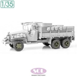 画像1: SOL MODEL[MM1035]1/35 WWII アメリカ 2 1/2トン6×6カーゴトラック用 チェーン付自重変形タイヤ(タミヤ用)