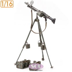 画像1: SOL MODEL[MM1036]1/16 WWII ドイツ MG34対空機関銃 ドラム型弾倉付
